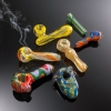 Glass smoking hand pipe